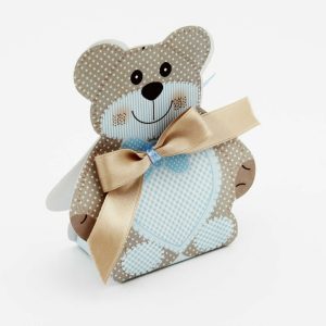 Scatolo orsetto celeste ted bear Pz.10