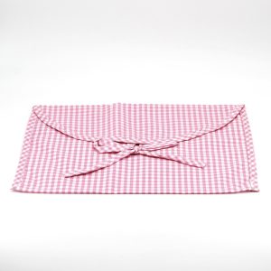 Busta corredino rosa a quadretti Pz. 3