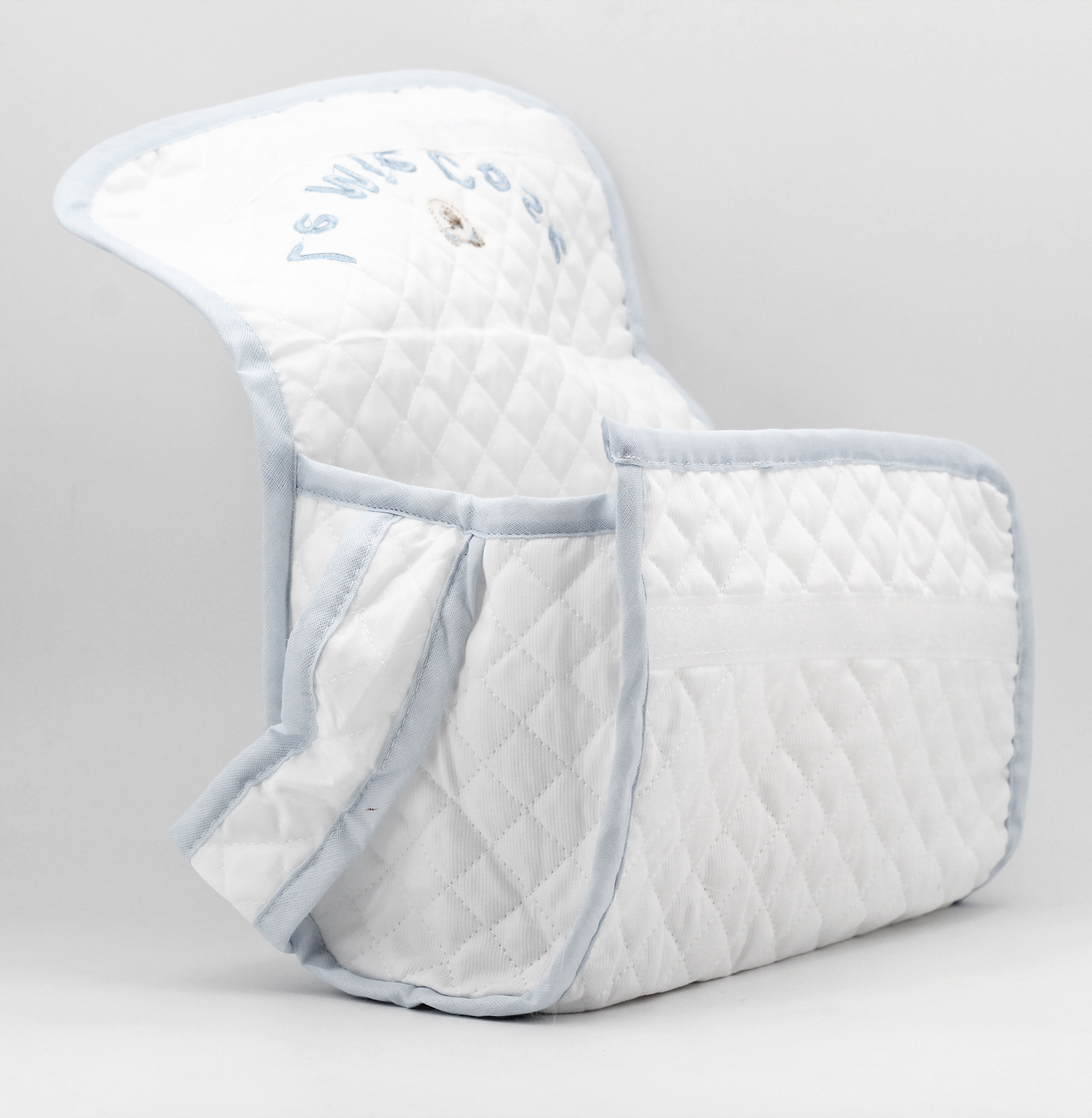 Borsa portaoggetti bianca e celeste le mie cose Pz. 1 - immagine 3