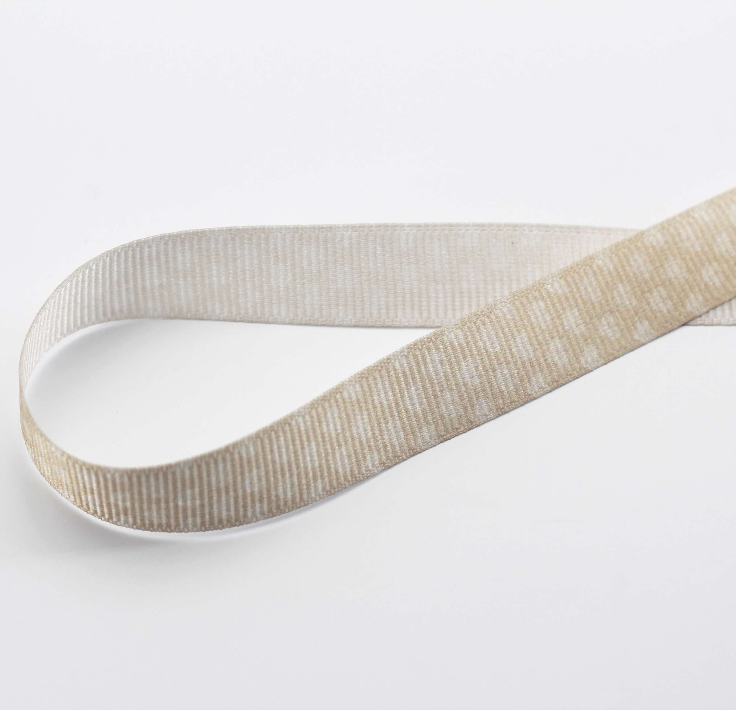 Furlanis nastro canetè beige colore 2 fantasia cuoricini mm.10 Mt.15 - immagine 3