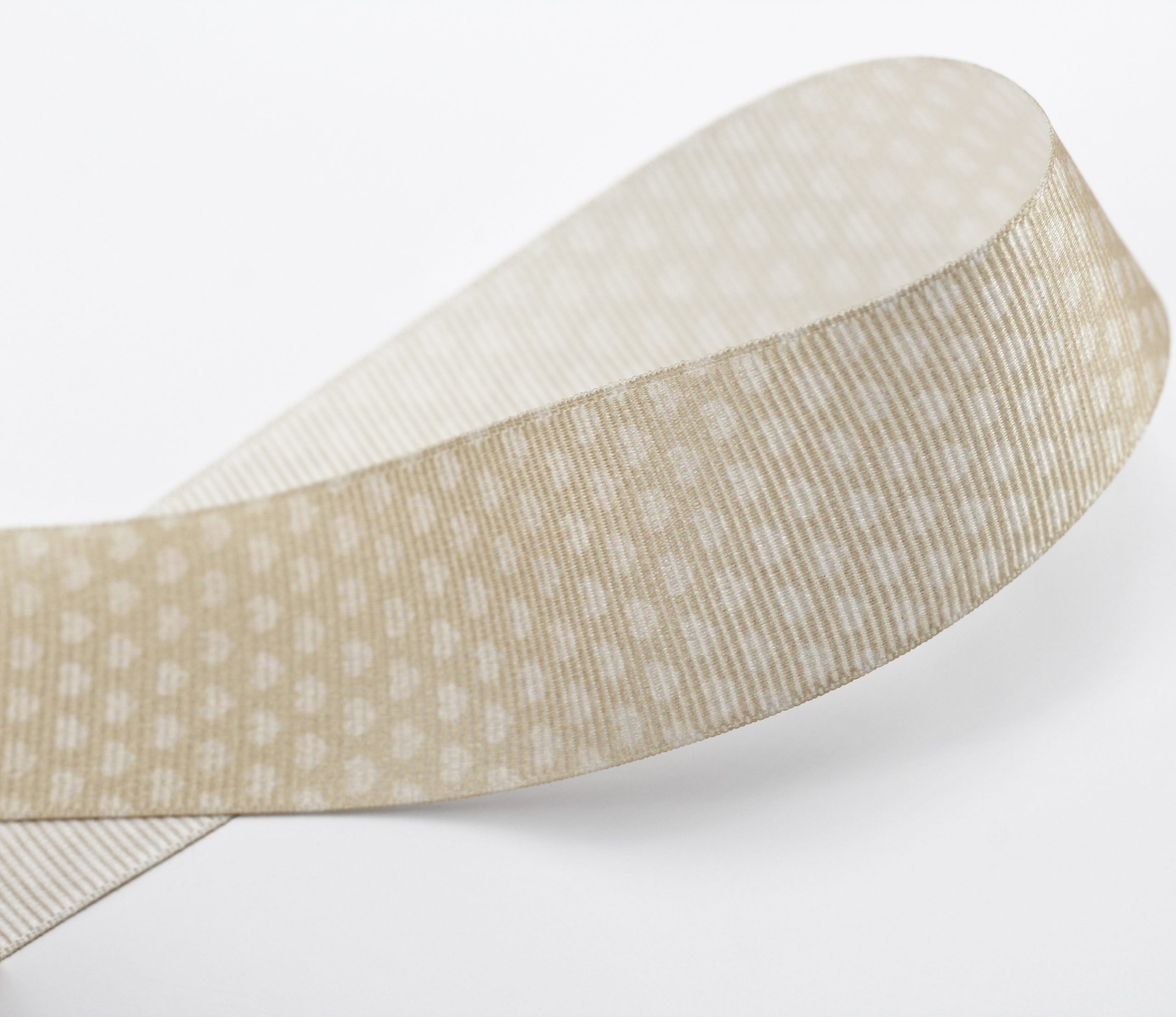 Furlanis nastro canetè beige colore 2 fantasia cuoricini mm.25 Mt.15 - immagine 3