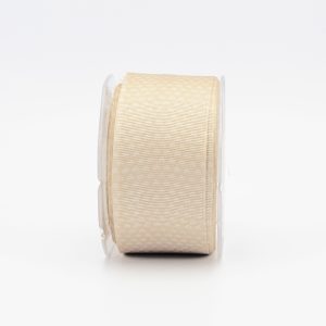 Furlanis nastro canetè beige colore 2 fantasia cuoricini mm.40 Mt.15