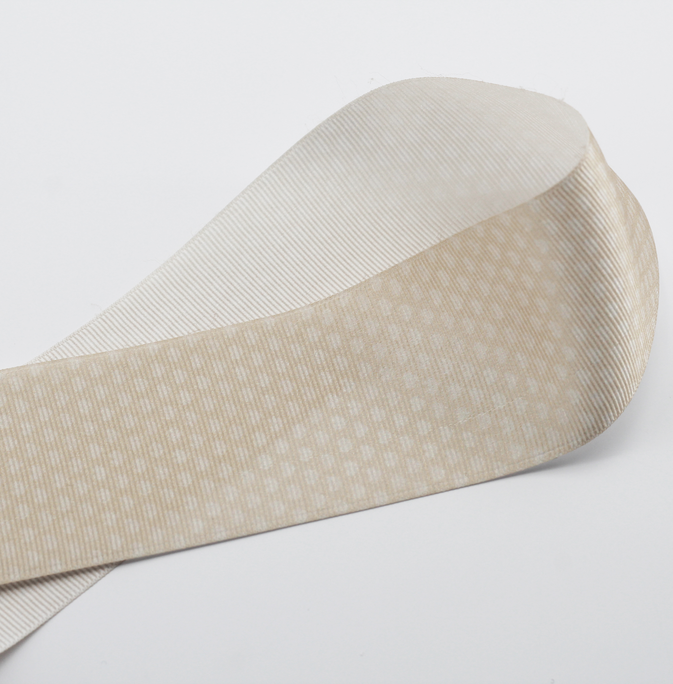 Furlanis nastro canetè beige colore 2 fantasia cuoricini mm.40 Mt.15 - immagine 3