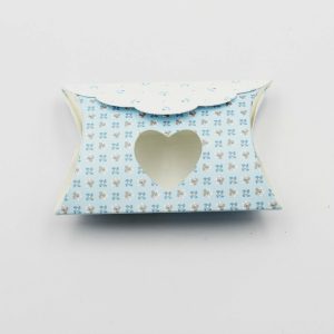 Scatolo busta bloom celeste con cuore Pz. 10