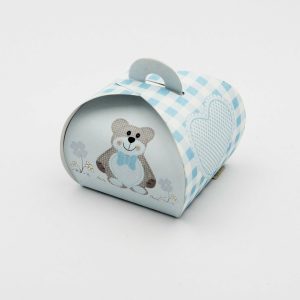 Scatolo tortina ted bear celeste Pz. 10