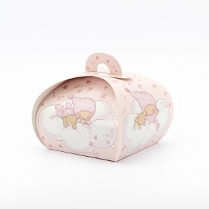 Scatolo tortina rosa neonato con orsetto Pz. 12