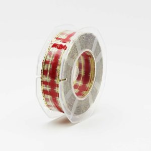 Nastro scozzese rosso trasparente mm.25 Mt. 25