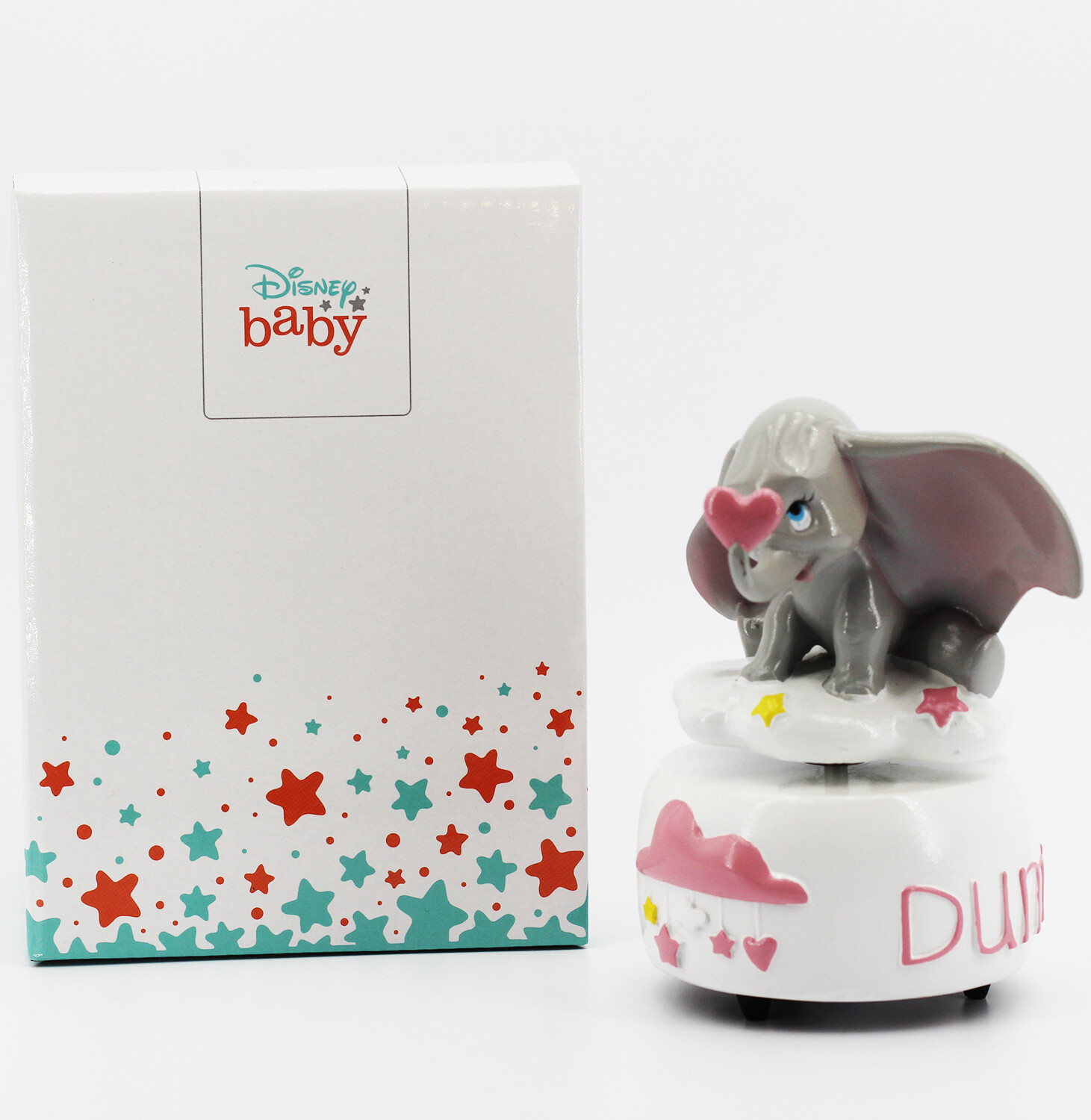 Carillon Dumbo rosa con scatola Pz.1