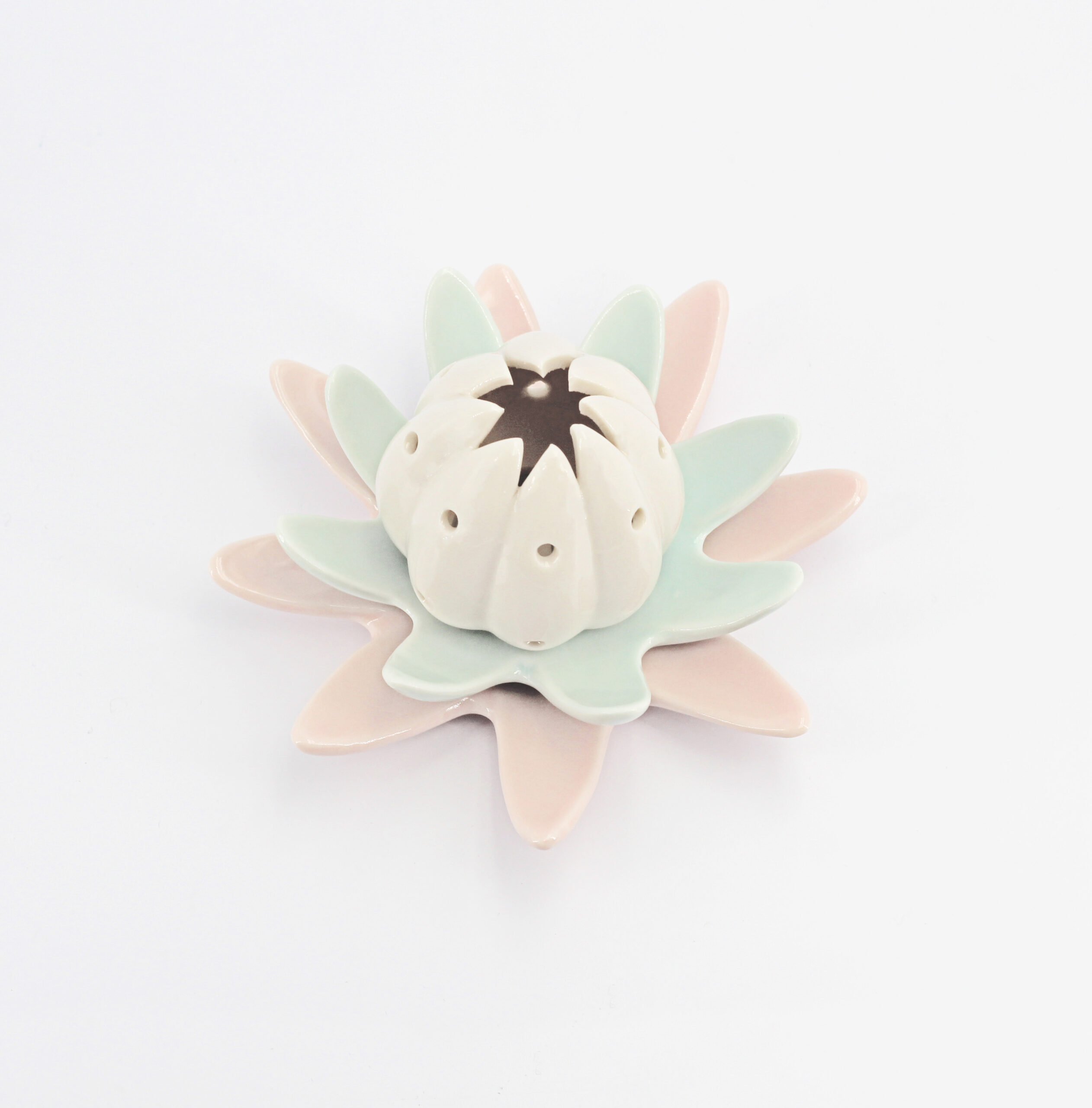 Bomboniera fiore a led tricolore Pz. 1 - immagine 3