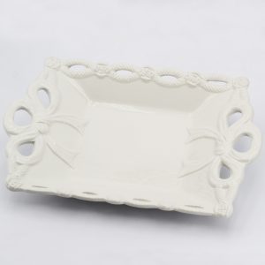 Vassoio rettangolare con fiocco con astuccio rigido collezione limoges