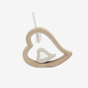 Bomboniera profumatore cuore beige Pz. 1