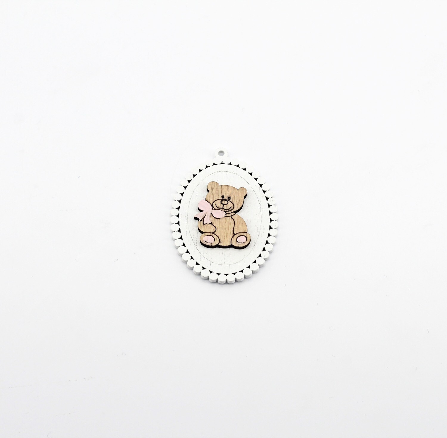 Applicazione orso rosa Pz. 24 - immagine 2