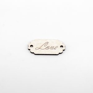 Applicazione targhetta love Pz. 24