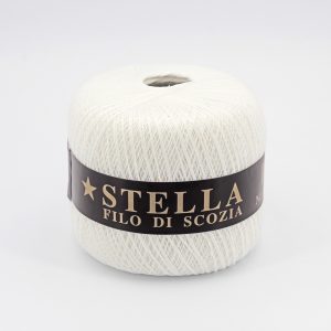 Silke by Arvier Cotone Filo di scozia stella colore 01 Bianco misura 12/3 grammi 100 Pz. 10