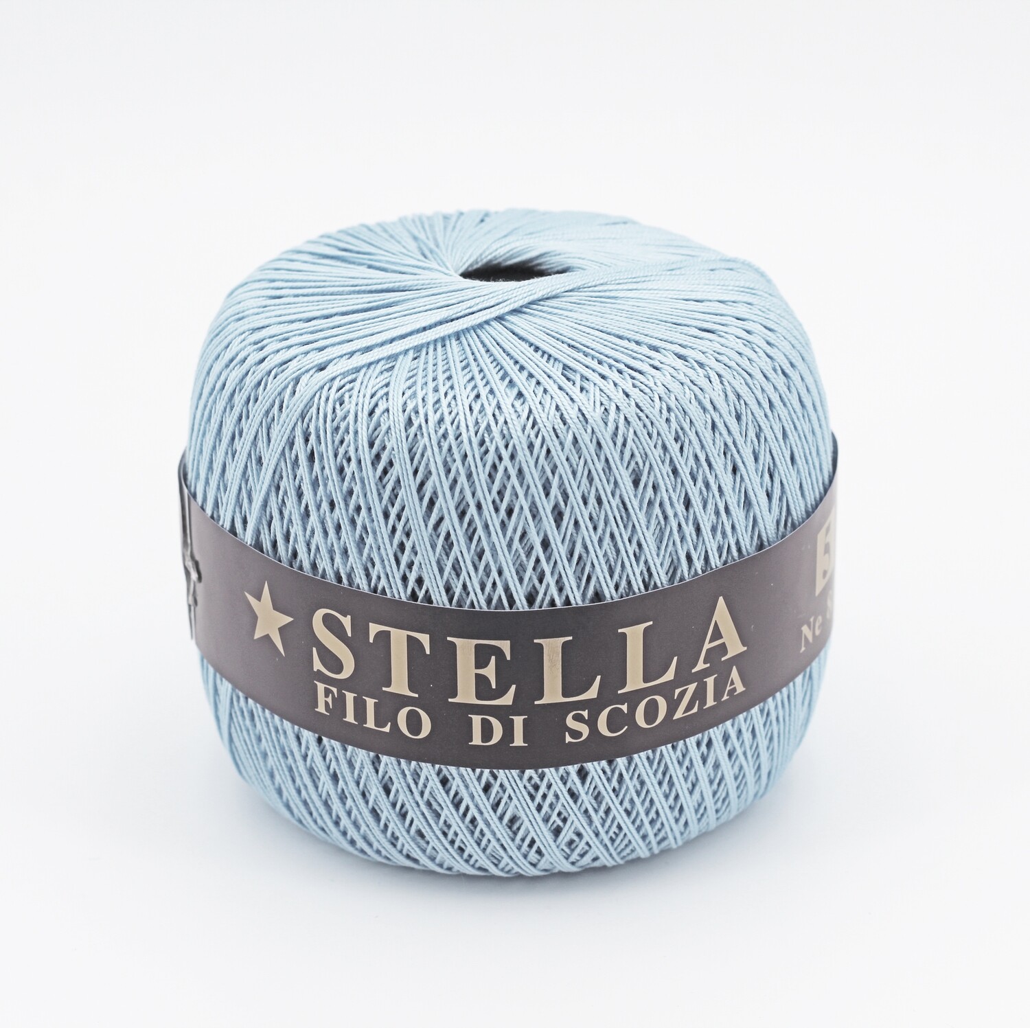 Silke by Arvier Cotone Filo di scozia stella colore 09 Celeste misura 12/3 grammi 100 Pz. 10 - immagine 2