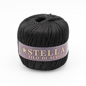 Silke by Arvier Cotone Filo di scozia stella colore 20 Nero misura 8/3 grammi 100 Pz. 10