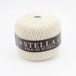 Silke by Arvier Cotone Filo di scozia stella colore 02 Panna misura 8/3 grammi 100 Pz. 10