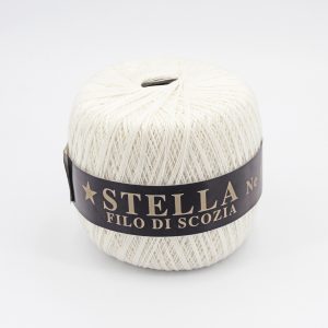 Silke by Arvier Cotone Filo di scozia stella colore 100 Crema misura 8/5 grammi 100 Pz. 10