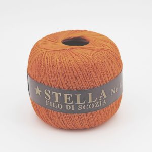 Silke by Arvier Cotone Filo di scozia stella colore 624 Arancione scuro misura 8/5 grammi 100 Pz. 10