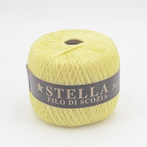 Silke by Arvier Cotone Filo di scozia stella colore 04 Giallo misura 8/5 grammi 100 Pz. 10