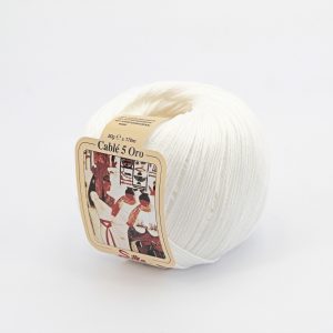 Silke by arvier Filati Cotone Cable’ 5 colore 8 bianco grammi 50 Pz. 10