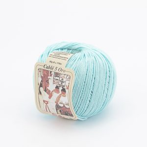 Silke by arvier Filati Cotone Cable’ 5 colore 60 verde acqua grammi 50 Pz. 10