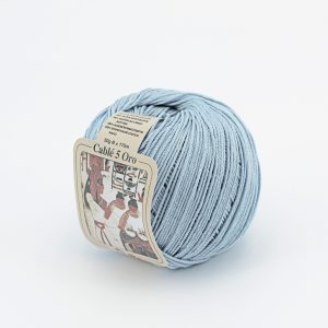 Silke by arvier Filati Cotone Cable’ 5 colore 910 celeste grammi 50 Pz. 10