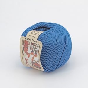 Silke by arvier Filati Cotone Cable’ 5 colore 016 blu cina grammi 50 Pz. 10