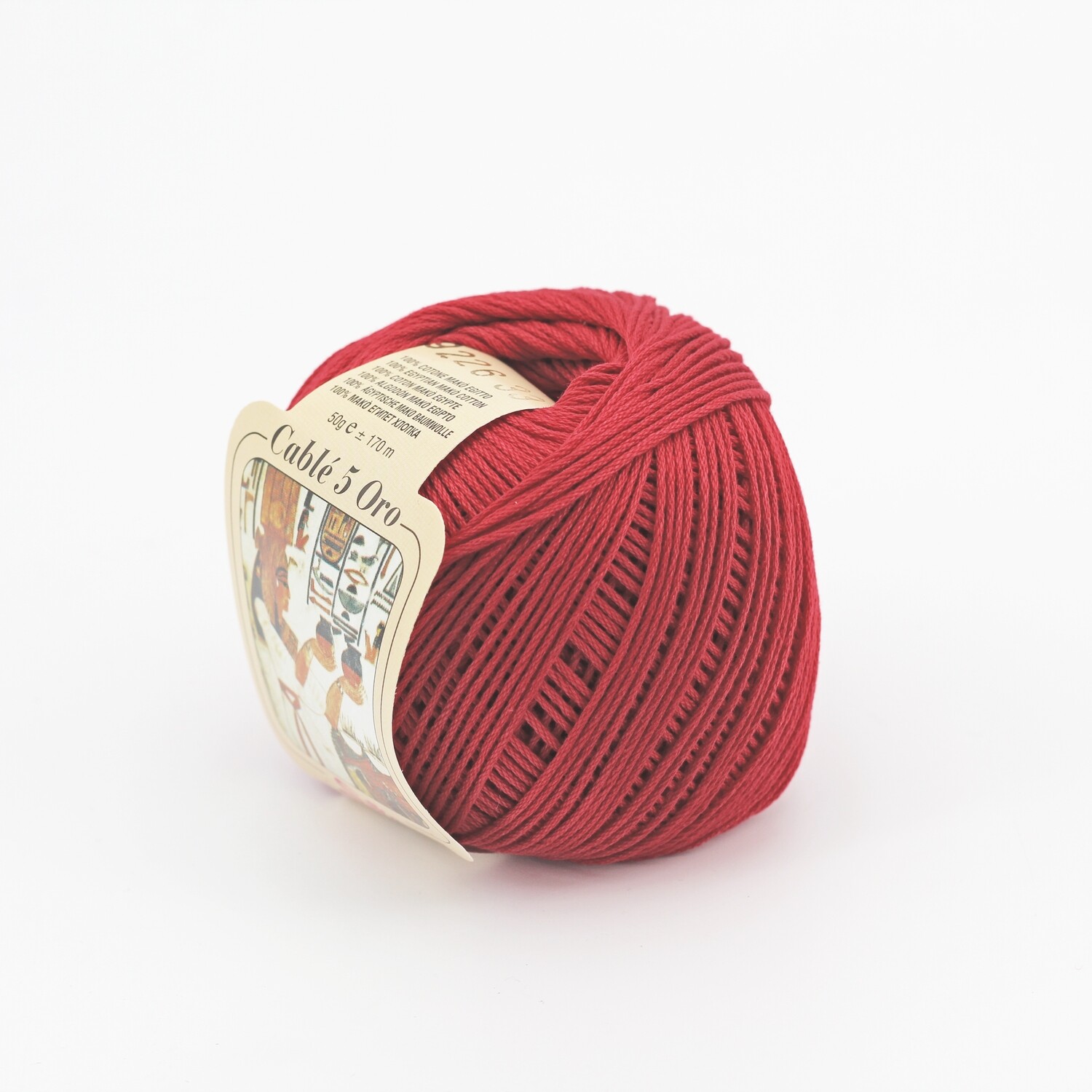 Silke by arvier Filati Cotone Cable’ 5 colore 9226 sangue grammi 50 Pz. 10