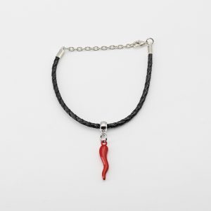 Bracciale con corno portafortuna Pz. 12