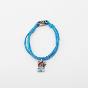 Bracciale con orsetto celeste Pz. 12