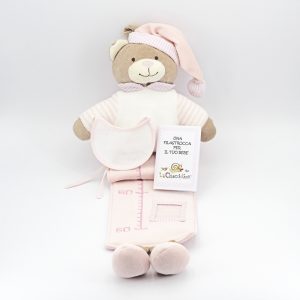 Metro segna altezza rosa con orsetto Pz. 1