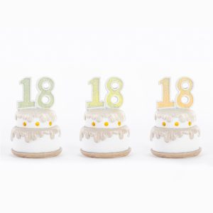 Bomboniera con led torta diciottesimo compleanno Pz. 3