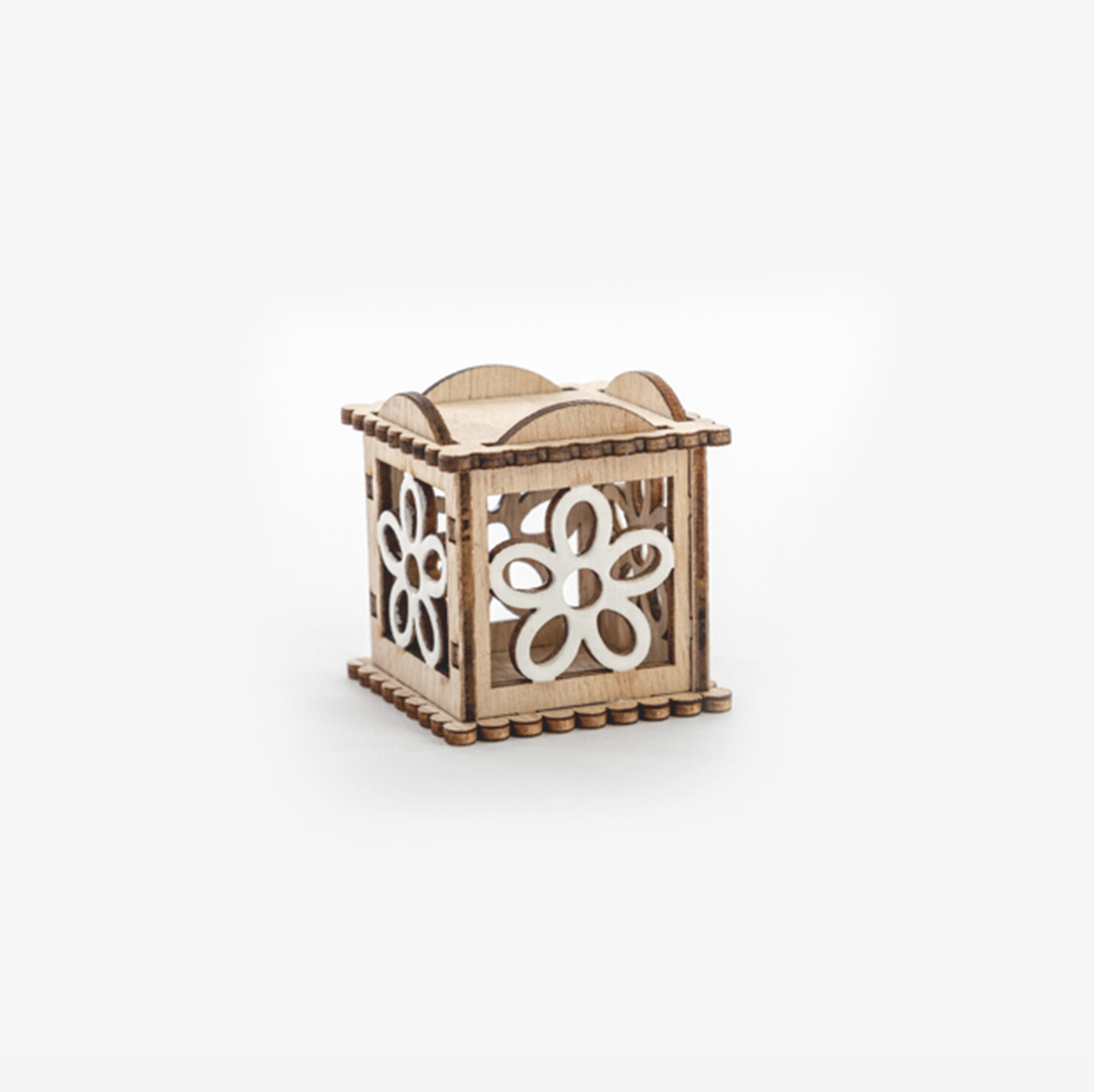 Bomboniera scatolina decorazione fiore Pz. 12