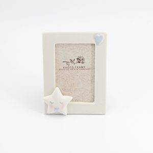 Bomboniera portafoto con stellina celeste Pz. 1