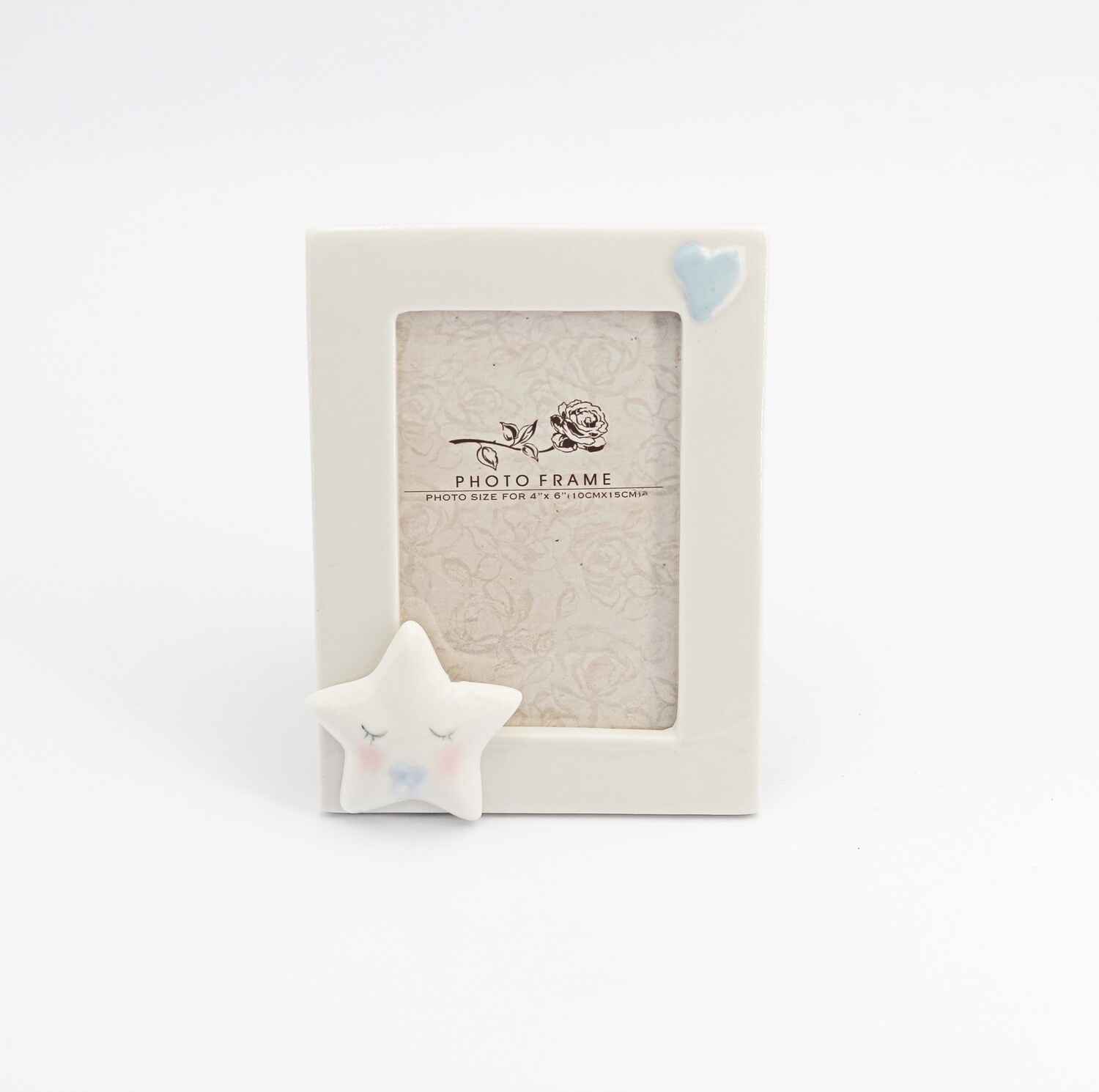 Bomboniera portafoto con stellina celeste Pz. 1