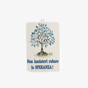 Bomboniera quadretto albero della vita h. 12 x 9