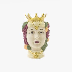 Bomboniera vaso testa di moro donna Pz. 1