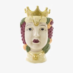 Bomboniera vaso grande testa di moro donna Pz. 1