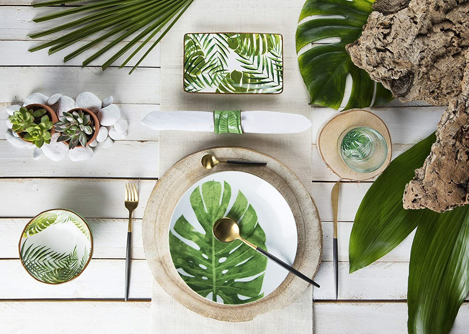 Excelsa Foliage Servizio Piatti Da tavola 18 Pezzi - immagine 4