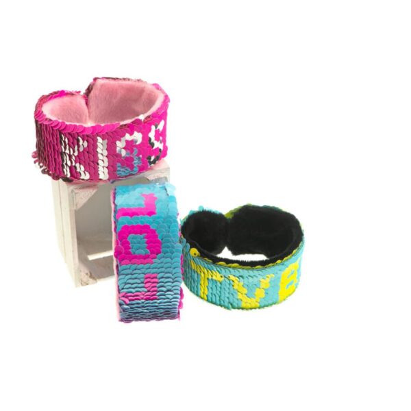 Girabrilla bracciali fluo bracciali con paillettes LOVE – 02560 – 8056779025609 - immagine 4