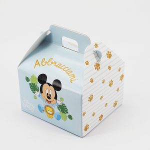 Scatola valigetta mickey baby celeste Pz.10