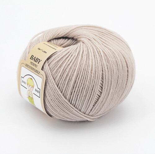 Lana Baby Merino 100% 10 gomitoli per Neonati col. 100 Bianco gr. 50 - immagine 4