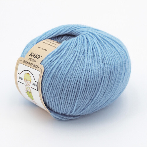Lana Baby Merino 100% 10 gomitoli per Neonati col. 104 Giallino gr. 50 - immagine 3