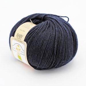 Lana Baby Merino 100% 10 gomitoli per Neonati col. 610 Blu gr. 50