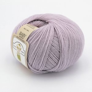 Lana Baby Merino 100% 10 gomitoli per Neonati col. 230 Glicine gr. 50