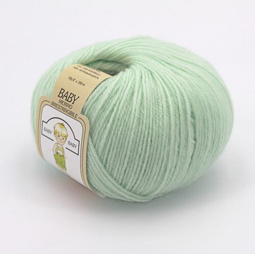 Lana Baby Merino 100% per Neonati col. 03 Verde acqua gr. 50 Pz. 10 - immagine 2