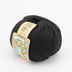 Witico 50% Lana 50% acr. 10 gomitoli colore 200 Nero gr. 50