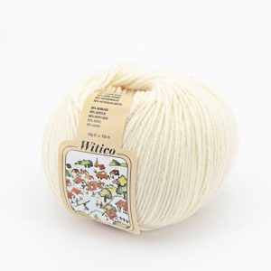 Witico 50% Lana 50% acr. 10 gomitoli colore 800 Panna gr. 50