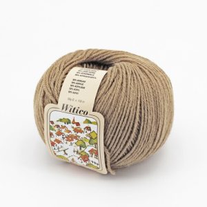 Witico 50% Lana 50% acr. 10 gomitoli colore 585 beige scuro gr. 50